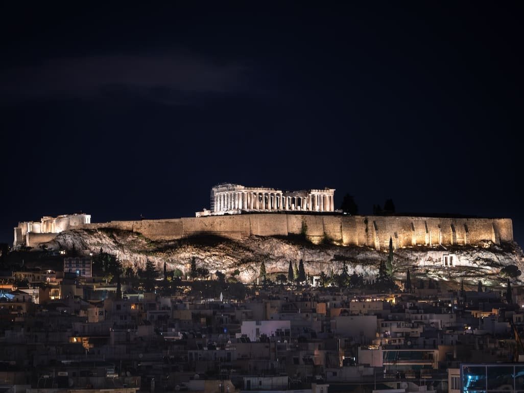 Acropolis at night Athens Greece © Paul Kostadimas SpotlightSojourns.com